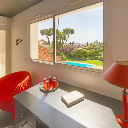 빌라 Frgk Claude Juan-les-pins Luxury With Pool & Ultra-fast Wi-fi 앙티브